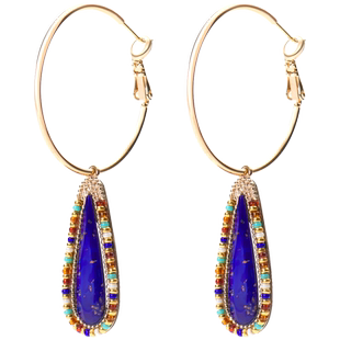 SATELLITE CLAUDIA系列耳针女高级感青金石法式轻奢小众耳坠礼物