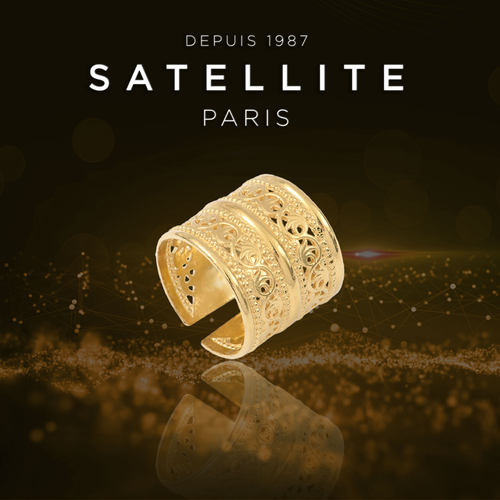 satellite女镀金可调节尺寸戒指
