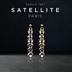 配饰品 时尚 SATELLITE ELA系列耳针女麦穗串耳饰小众轻奢气质款