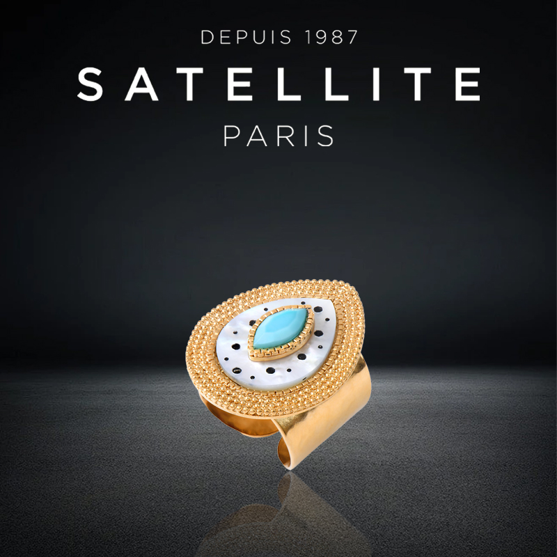 satellite珍珠母贝戒指