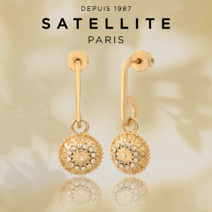 法国时尚 爆款 配饰女士礼物 Farah系列耳钉轻奢小众新款 Satellite