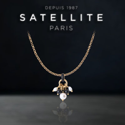 SATELLITE ELA系列优雅法式时尚项坠高级感气质吊坠巴黎手工饰品