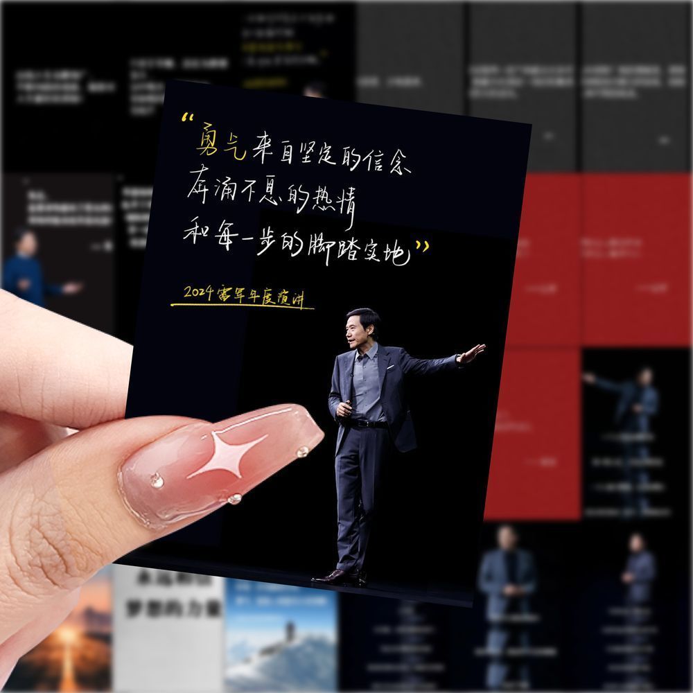 126张雷军励志语录贴纸爆