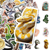 108张写实风小蛇贴纸ina风高清动物图案创意个性 桌面手机壳贴画