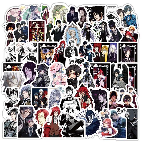 206张黑执事贴纸卡通动漫精美人物塞巴斯蒂安周边diy桌面手帐贴画