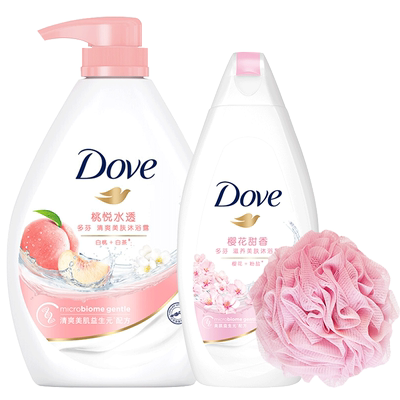 多芬沐浴露液乳持久留家庭装滋润