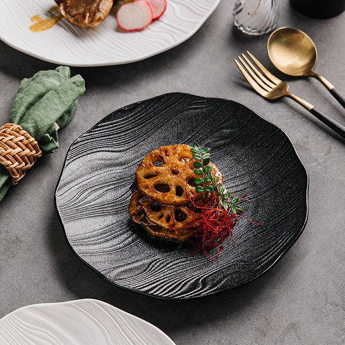 2025新款牛排餐盘高级感圆盘