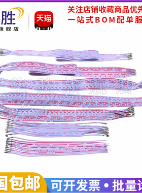 XH2.54/XHB/PH2.0红白排线 单/双头压好端子可插壳10/20/30CM~1米