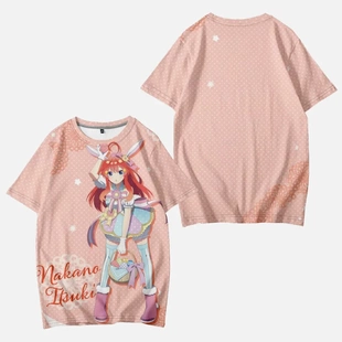 中野五月印象二次元 五等分 T恤动漫周边 短袖 痛衣服cos 花嫁