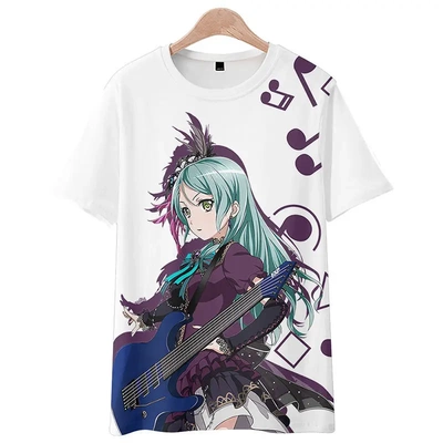 bang dream_ Roselia短袖动漫周边t恤COS痛衣夏季二次元动漫