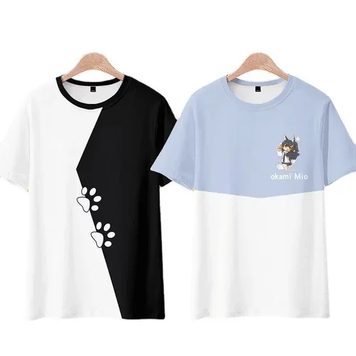 虚拟主播vtuber大神澪hololive动漫周边短袖T恤日系二次元衣服