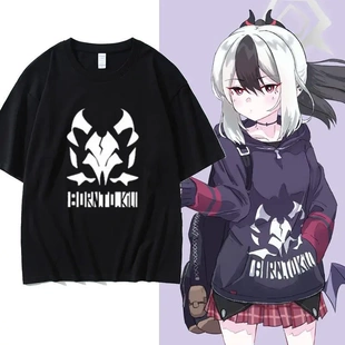 cos二次元 碧蓝档案纯棉T恤动漫周边鬼方佳代子短袖 男痛衣服同款