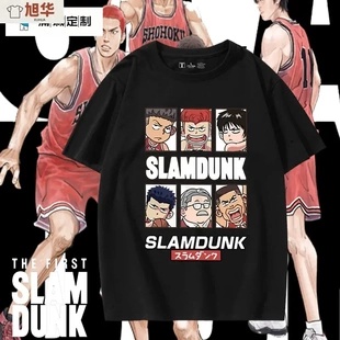 上t恤 T恤男女痛衣纯棉时尚 Q版 灌篮高手樱木花道安西教练周边短袖