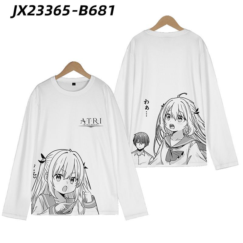 日系ATRI动漫亚托莉周边cos印象长袖T恤二次元男女衣服春秋