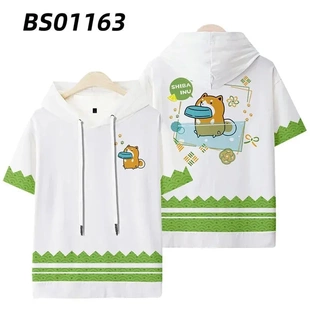 二次元 服休闲套装 痛衣 和服应援服动漫DZ日式 秋田柴犬卡通羽织短袖