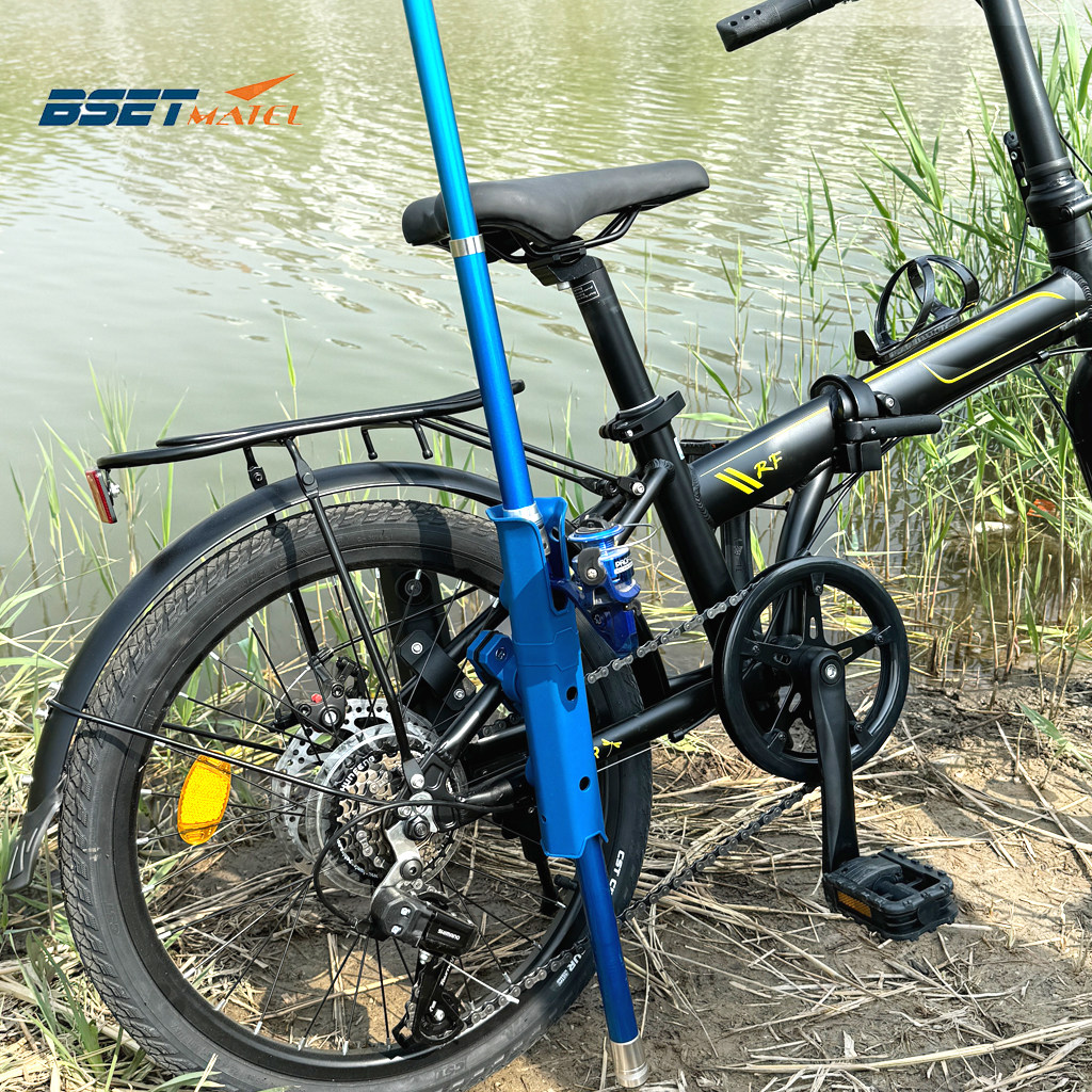 摩托车自行车可调节鱼竿座 鱼竿支架 钓鱼杆鱼竿架 插竿器桶