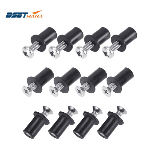 BSET MATEL M5摩托车挡风螺丝 风挡固定螺母橡胶螺帽