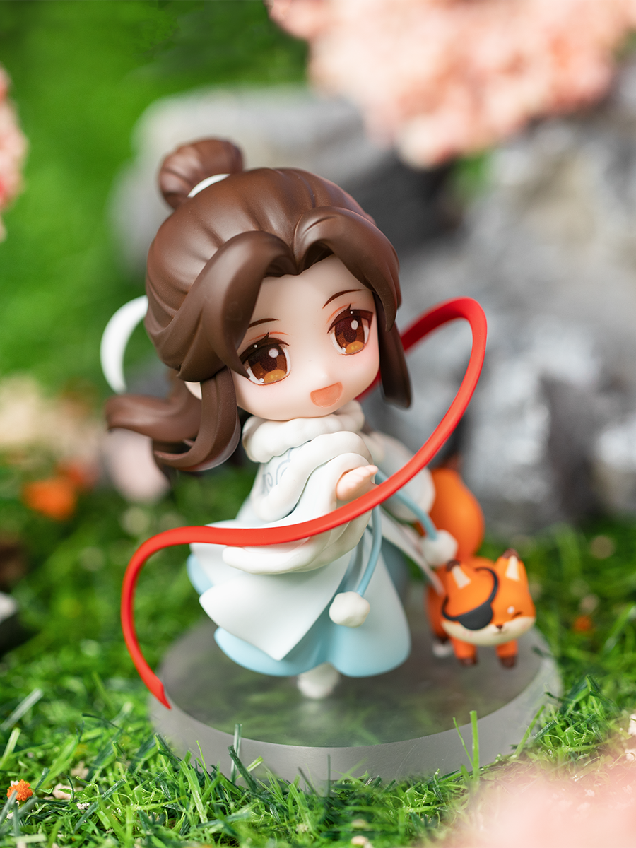 Qingcang Tianguan blessed Xie Lianhua City Flying Flower Thousand Knots Q version of the figure animation peripheral genuine ornament doll model