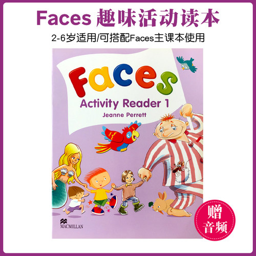 进口原版 麦克米伦 Faces Activity Reader 1级 幼儿启蒙英语趣味读物 3-6岁幼儿园儿童英文绘本阅读故事书