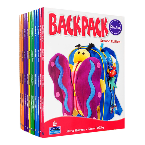 原版进口少儿英语backpack Starter 1 2 3 4 5 6级 课本+练习册 小学初级阶段英文课外辅导朗文小书包BACKPACK美语课程培训教材