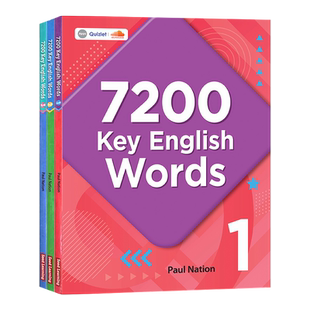 进口原版  新版常见词教材 7200 Key English Words 1 2 3级 初高中英语核心词图解词典 剑桥KET/PET考试 托福雅思考试工具书