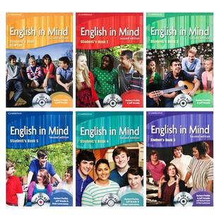 剑桥原版美国中小学英语教材 English in mind Starter 1/2/3/4/5级 剑桥KET/PET考试 A1入门级外国语学校精选教材eim英版第二版
