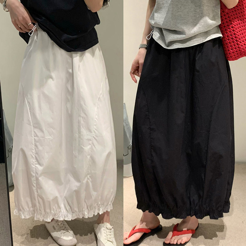 现 孕妇夏季新甜美休闲花苞裙时尚显瘦中长款气质裙高腰半身裙潮