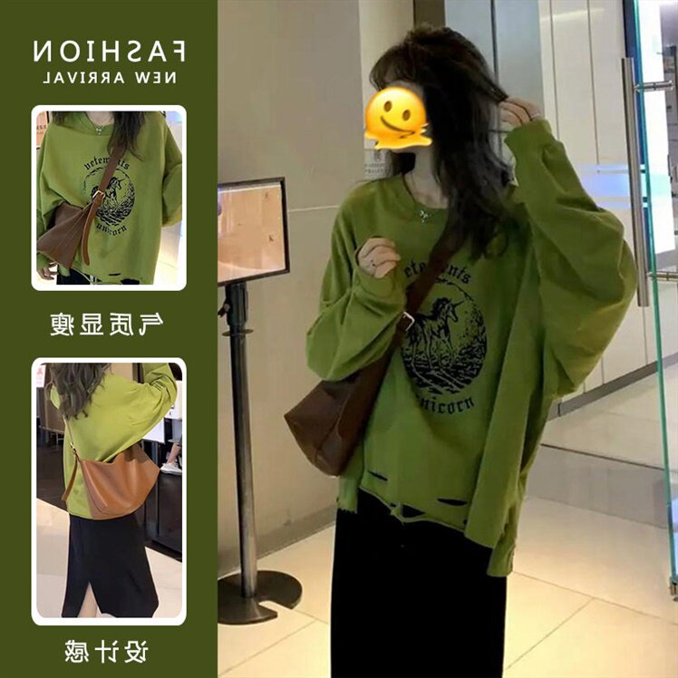 春装新款设计感宽松孕妇卫衣上衣+半身裙子休闲孕妇两件套装