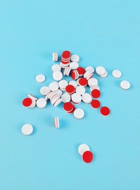 8*1.5mm特氟龙复合垫片 岛津款2mL螺纹进样瓶PTFE隔垫 进样瓶垫片 岛津进样垫 红色PTFE白色硅胶垫 进样小垫