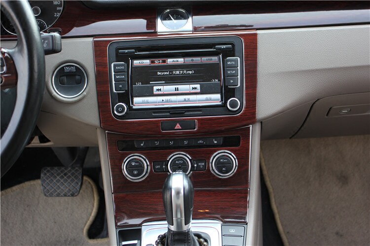 专用于12-16款大众迈腾b7 b7l改装桃木内饰中控档位门扶手防刮贴