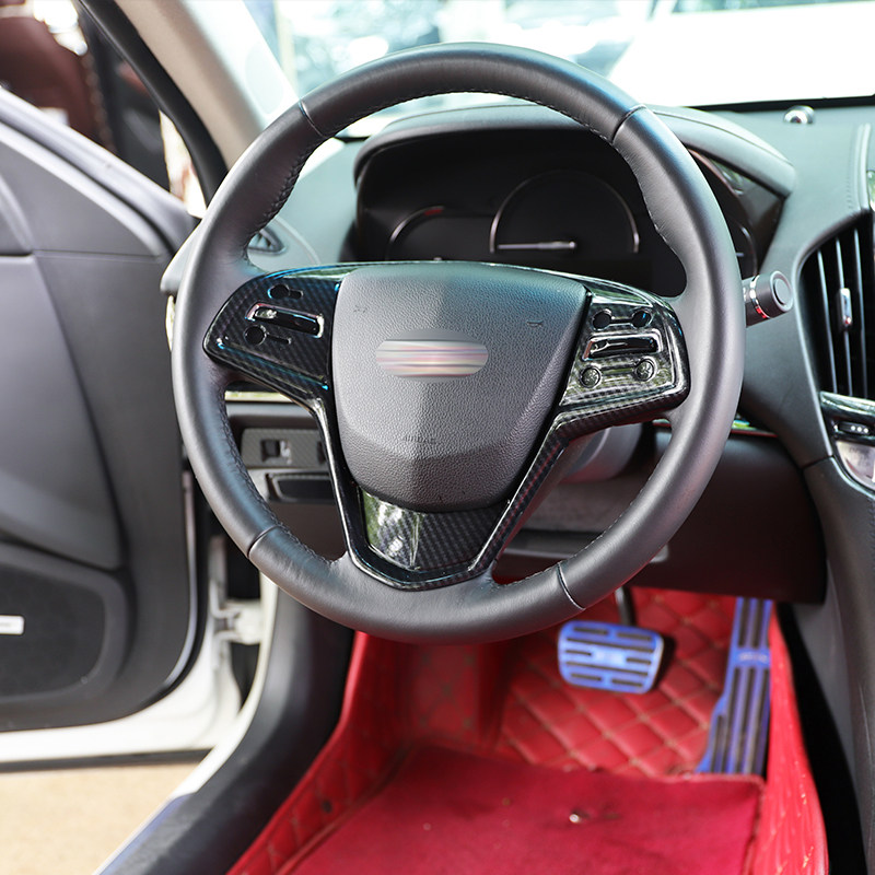 适用于14-17款凯迪拉克ats-l桃木内饰贴件 碳纤维改装 内饰防护贴