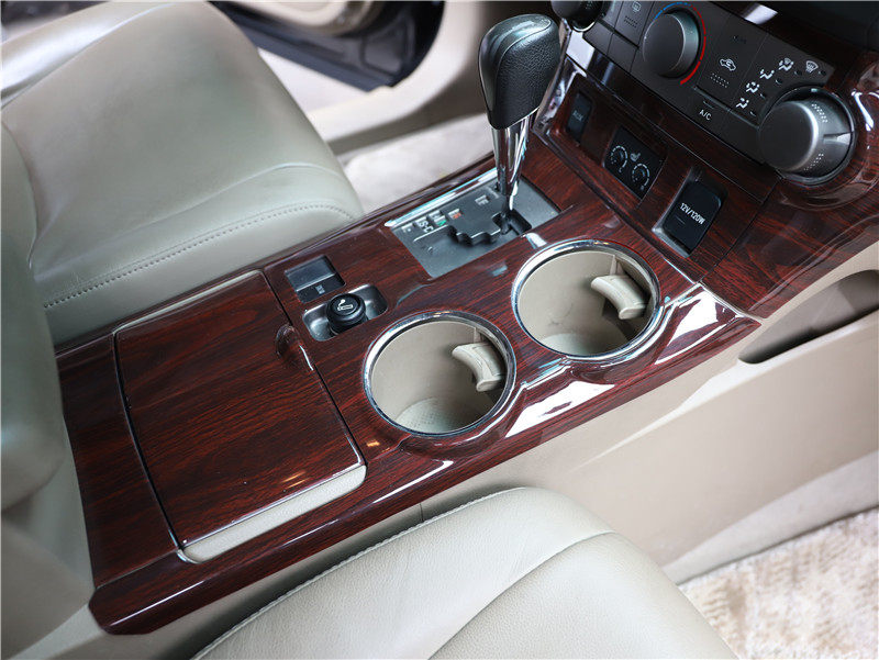 适用于09-14款丰田老汉兰达桃木内饰改装中控前台方向盘装饰贴片