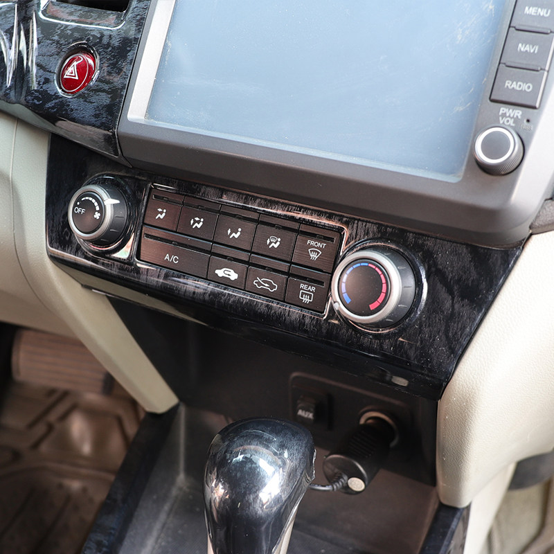 12/13/14年九代9.5代思域汽车内饰贴片 碳纤维改装方向盘风口档位