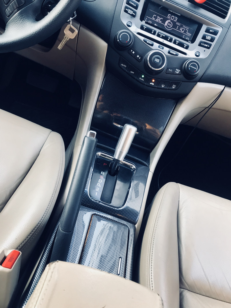 适用于7代七代半雅阁7.5代改装桃木内饰中控排挡面板装饰防刮亮片