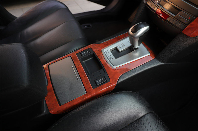 适用于10-14款斯巴鲁傲虎力狮改装桃木内饰中控档位面板装饰贴片