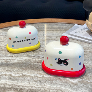 牙签盒家用客厅高颜值牙线筒可爱创意新款棉签罐桌面精致收纳盒子