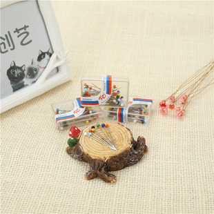 羊毛毡手工定位针羊毛毡手作戳戳乐工具珠针彩色大头针