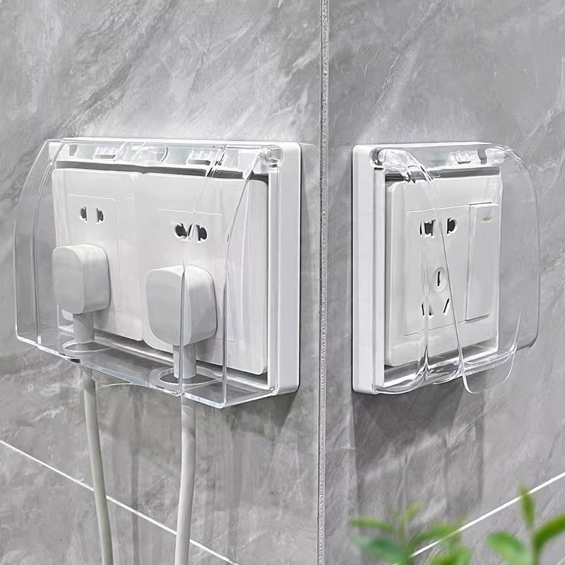 开关防水盒86型电源插座面板浴室面板盖卫生间防溅盒保护罩防水罩