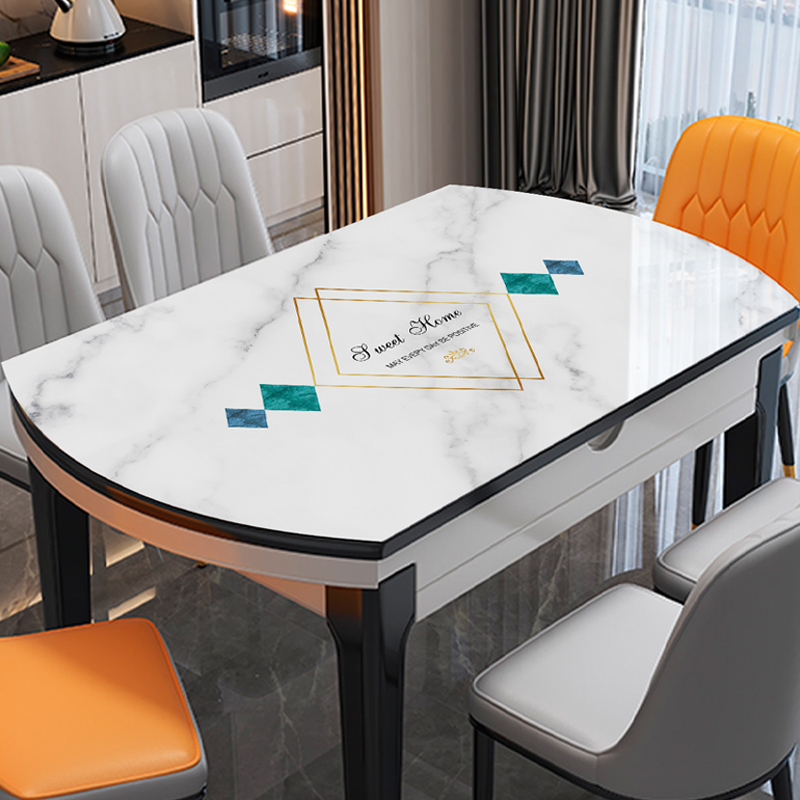 海匠pvc软玻璃防油防烫椭圆桌垫