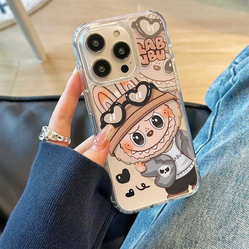 泡泡码特卡通硅胶磁吸防摔手机壳