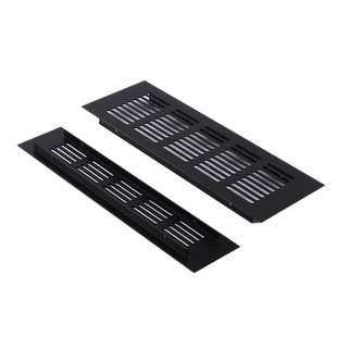 铝合金长方形透气孔橱柜透气网鞋柜通风孔装饰盖网格散热排气孔盖