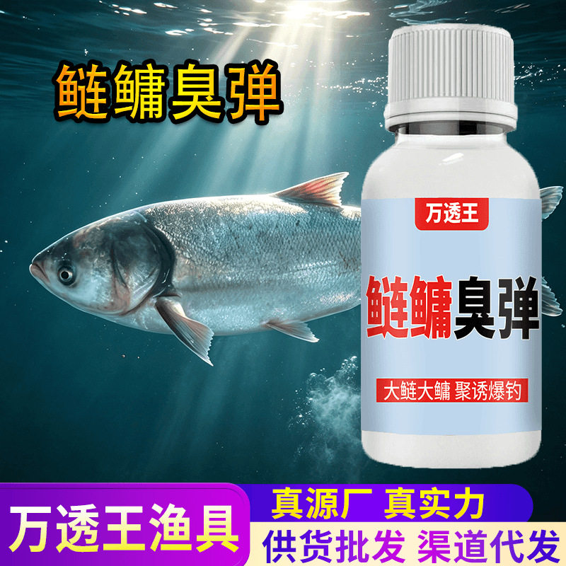 鲢鳙臭弹野钓鱼小药水剂诱食鱼饵料窝料通用聚鱼添加剂大包头鲢鱼