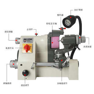 台星智造万能磨刀机出口高精度车刀尖刀雕刻刀铣刀钻头研磨机U2U3