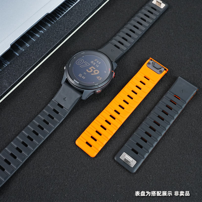 适配Garmin佳明Fenix8-51mm快拆运动硅胶手表带7X/6X/泰铁时26mm