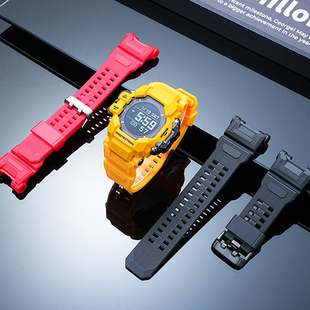 幸福雨适配G-SHOCK卡西欧3554猫人三代表链GPR-H1000硅胶手表带