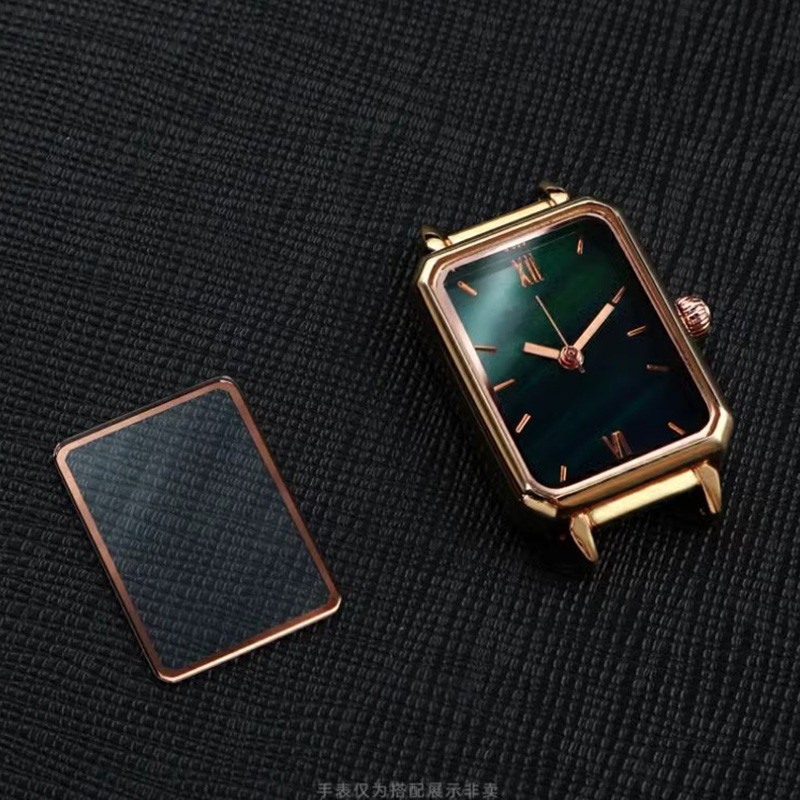 适用LolaRose罗拉小绿表方形手表表蒙子表盖 矿物质玻璃镜面镜片