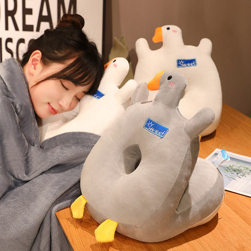 【大鹅午睡枕】双面材质四季可用
