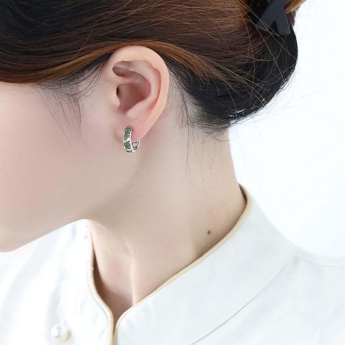 925银复古国风和田玉竹节耳环女小众设计新中式民族风气质高级感,饰品/流行首饰/时尚饰品新,耳环,淘宝优惠券,粉丝福利购,淘宝优惠卷