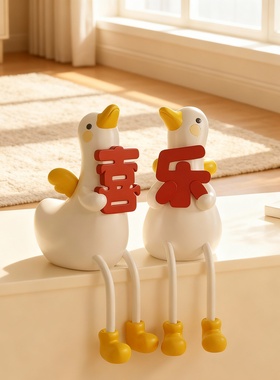可爱卡通鸭子摆件家居装饰品