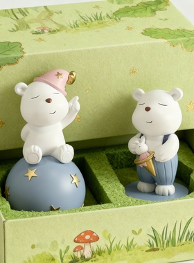 可爱卡通小熊装饰摆件